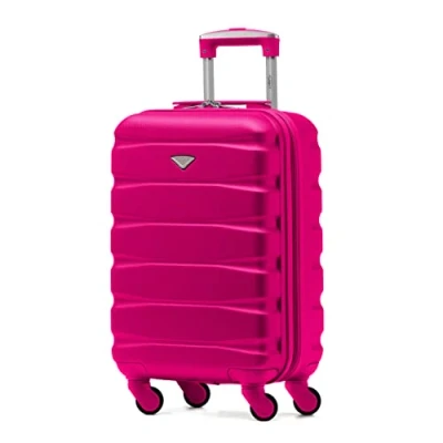 Image of Flight Knight Lightweight 4 Wheel ABS Hard Case Small Suitcase Approved for Over 100 Airlines Including easyJet, British Airways, Ryanair, Jet2, Emirates &amp; Many More Carry On 55x35x20cm