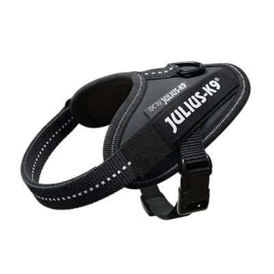 Image of Julius K9, 16IDC ANT B1, IDC Powerharness, dog harness, Size: Baby 1, Anthracite