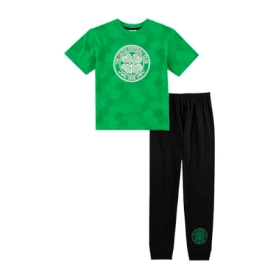 Image of Celtic F.C. Boys Pyjamas Pjs for Football Gifts Official Merchandise Clothing Nightwear 13 14 Years Green