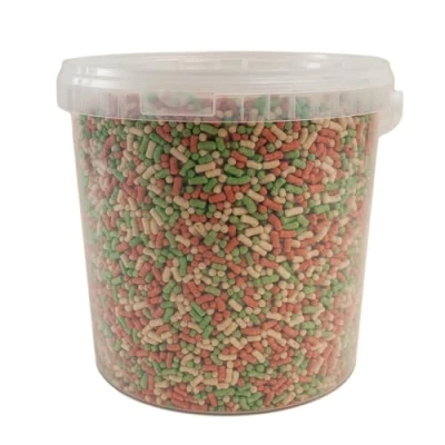 Image of Walters Variety Super Mix (10L Tub) Pond Fish Food for Goldfish, Koi and all Cold Water Floating Pellets Sticks in Stay Fresh EasyTubs