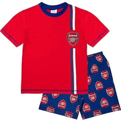 Image of Arsenal F.C. Boys Pyjamas, Cotton AFC Pjs, Official Football Pyjamas for Kids (14 15 Years, 14_years) Red