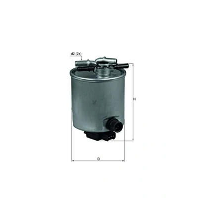 Image of 16400JY00B Fuel Filter MAHLE ORIGINAL KL 440/14 In Line 10mm 10,0mm NISSAN: Qashqai / Qashqai+2 I, X Trail, RENAULT: Koleos I
