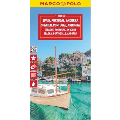 Image of Spain &amp; Portugal Marco Polo Map: Andorra (Marco Maps): Wegenkaart Schaal 1 : 1.000.000