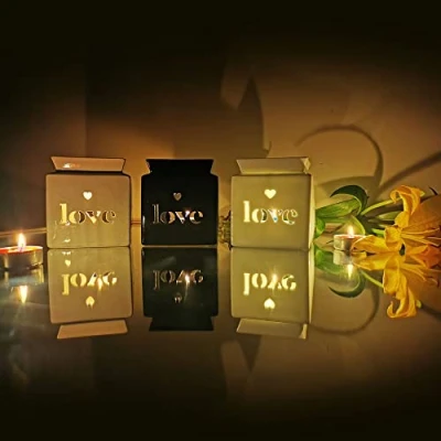 Image of JJA Oil Burner, Mum Birthday Essential Ceramic Wax Melt Warmer, Tea Light Diffuser, Aromatherapy Tarts Holders, Indoors Fragrance the Home Witchcraft, Scented Diffuser Xmas Gifts Love G