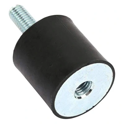 Image of 4PCS M8 Rubber Mounts Shock Absorber,Cylindrical Anti Vibration Isolator with Studs Absorber