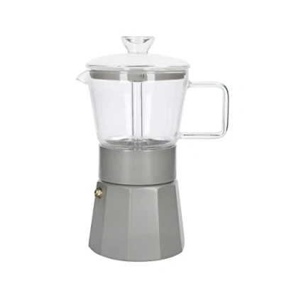 Image of La Cafetiere Glass Espresso Maker 6 Cup Latte