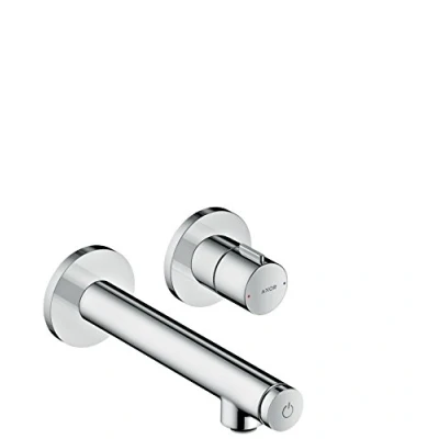 Image of AXOR Uno Select Basin Tap, Wall Mounted, chrome