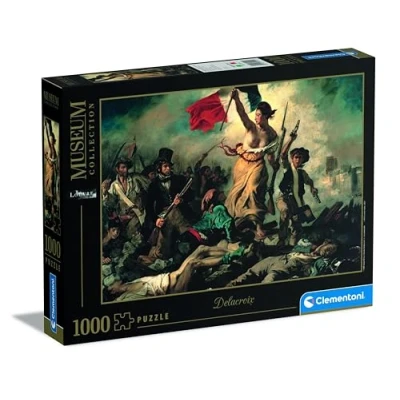 Image of Clementoni 39549 Museum Collection Puzzle Louvre Delacroix, Liberty Leading the People 1000 pieces Made in Italy jigsaw puzzles for adult painting