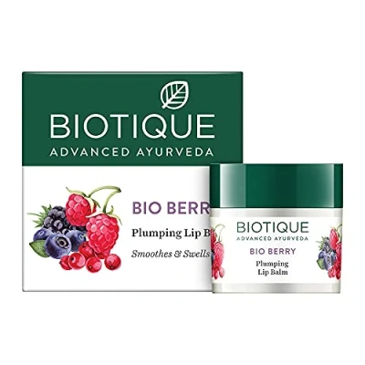 Image of Biotique Berry Plumping Lip Balm Smoothes and Swells Lips
