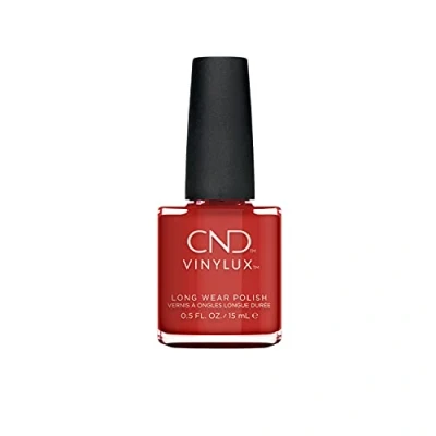 Image of CND Vinylux Long Wear Nail Polish (No Lamp Required), 15 ml, Red, Brick Knit
