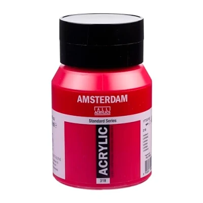 Image of Amsterdam Standard Series Acrylic Jar 500 ml Carmine 318 (17723182)