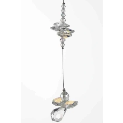 Image of Cascade CRYSTAL Guardian Angel Birthstone Suncatcher APRIL Embellished with Swarovski Crystals