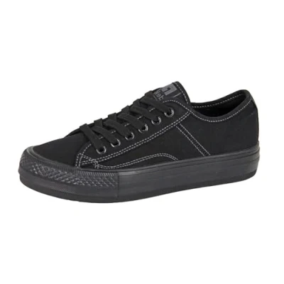 Image of Dek L944A 6 Womens Eye Soft Canvas Plimsol Shoe Black Size