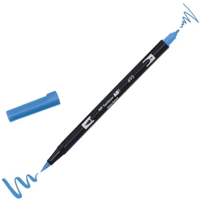 Image of Tombow ABT 493 Dual Brush Pen Reflex Blue