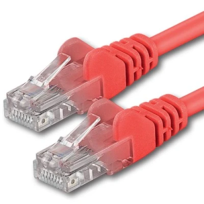 Image of 1aTTack.de 10m red 1 piece CAT.6 CAT6 Ethernet LAN network cable 1000 Mbit/s patch