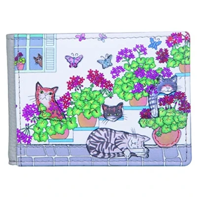 Image of Mala Leather Santorini Collection Travel Card/Season Ticket Holder 691TC_98 Grey
