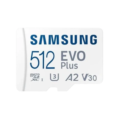 Image of 512GB Samsung EVO Plus MicroSDXC 130MB/s +Adapter