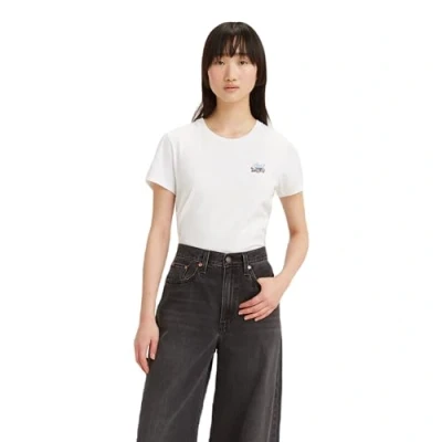 Image of Levi&#039;s THE Perfect TEE Basic Tshirt, Women&#039;s, Size: XS, Bright white
