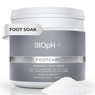 Image of BIOpH+ Footcare 500 g Antifungal Foot Soak for Spa &amp; Bath Athlete&#039;s Treatment, Cracked Heels and Callus Treatment