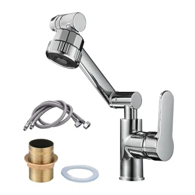 Image of YOXITIXOY 360Swivel Mixer Faucet，4 Function Sprayer Modes，1080rotationTap，for Bathroom Basin Taps，Kitchen Sink Taps Etc，Newly Designed Tap for Multi Scene Use.