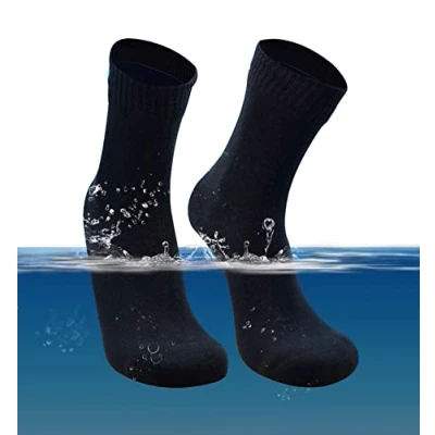 Image of DexShell Mens Waterproof Ultra Thin Breathable Sports Ankle Socks Black XL
