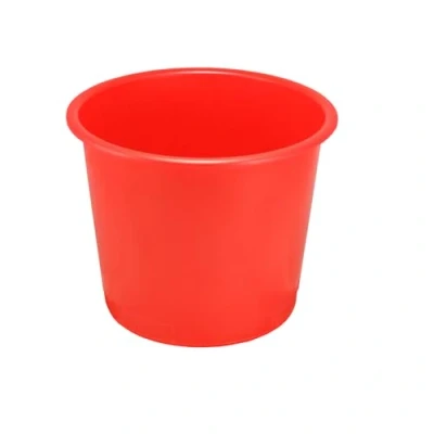 Image of Deflecto 14 Litre Plastic Waste Bin Red