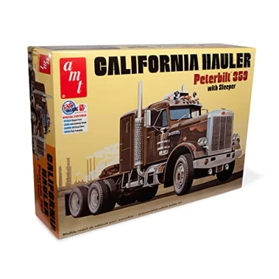 Image of AMT Peterbilt 359 California Hauler w/Sleeper Plastic Kit