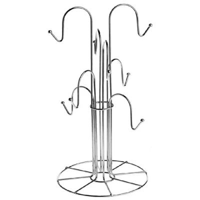 Image of Premier Housewares 8 Cup Mug Tree Chrome, Silver