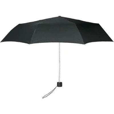 Image of SRV Hub Compact Windproof Black Umbrella Foldable Travel for Kids Men &amp; Women, ARC 110cm, Portable Mini Backpack and Home Use