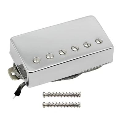 Image of FLEOR Alnico5 Guitar Humbucker Pickup Chrome Bridge Pickups Compatible with LP style Part