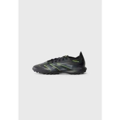 Image of adidas Unisex Predator League Turf Football Boots, Core Black/Carbon/Lucid Lemon, 6 UK