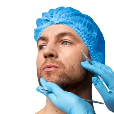Image of SUPERGUARD GB Green Hair Nets for Catering Premium Disposable Mob Caps Kitchen Net Cover Double Stitched (Pack of 100) (Blue)