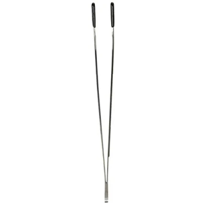 Image of Zoo Med Labs Angled Stainless Steel Feeding Tongs, 10&quot;
