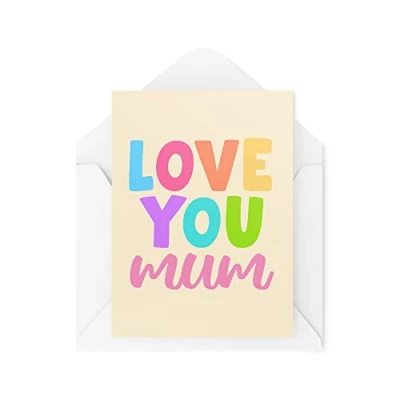 Image of Funny Novelty Greeting Cards Love You Mum Birthday Mother&#039;s Day Mother Mummy From Son Daughter Banter Joke CBH1283