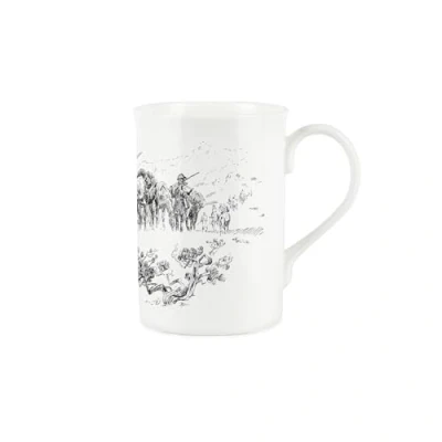 Image of Lewis &amp; Clark Mug Cowboys Natives Western Country Themed Gift Bone China Tea/Coffee Hot Drinks Cup Present
