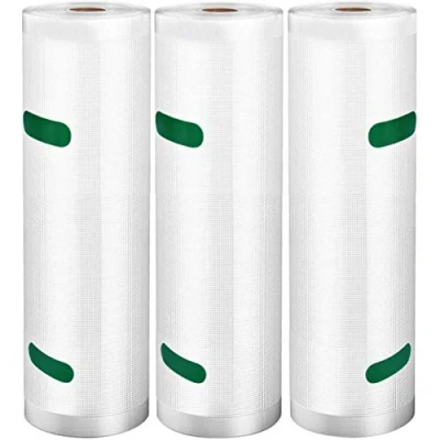 Image of Toyauu Vacuum Sealer Bags Rolls 3 Pack for Food Saver, Heavy Duty Storage Sous Vide Cooking, Freezer