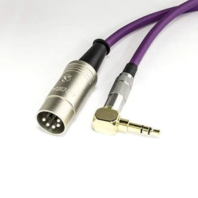 Image of Arturia Beatstep PRO &amp; Keystep MIDI over Mini Jack Cable. 3.5mm AUX to DIN Lead