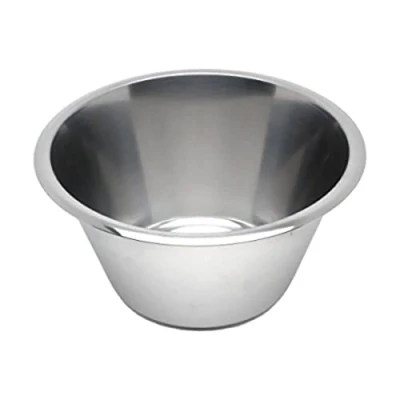 Image of Genware 1080 Stainless Steel Swedish Bowl, 8 L Capacity