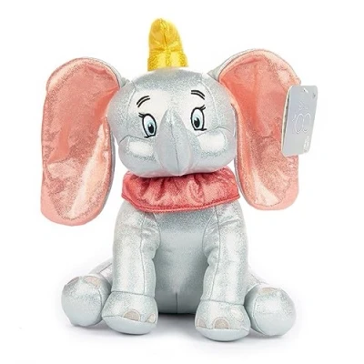 Image of Posh Paws 27121 Disney 100 12&quot; (30cm) Glitterball Dumbo Anniversary Plush Soft Toy