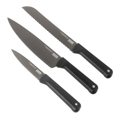 Image of Kuhn Rikon ICED Essentials knife Set 3pc (Paring, Chef&#039;s 20cm, Bread Knife)