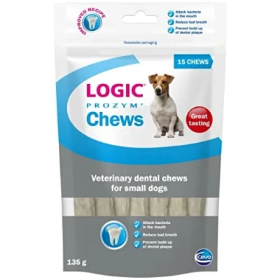 Image of Logic Prozym Chews Dental For Dogs And Puppies Over 6 Months Small Dog &amp; Puppy Tooth Care Low Calorie 15 Neutral