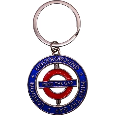Image of Licensed London Underground Coin Keyring 4 Styles Mind the Gap, Train, Hang on Handbag, backpack (Mind Gap)