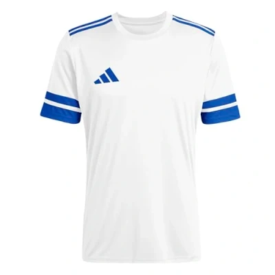 Image of adidas Men&#039;s SQUADRA25 Jersey Short Sleeve, White/Royal Blue, S