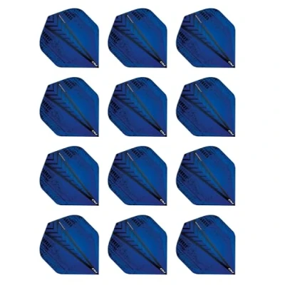Image of RED DRAGON Hardcore Radical Blue Extra Thick Standard Dart Flights 4 sets Per Pack (12 in total)
