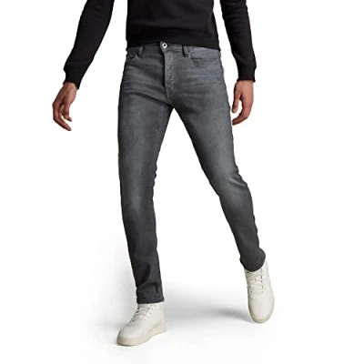 Image of G STAR Men&#039;s 3301 Slim Jeans, Multicolour (dk Aged Cobler 51001 7863 3143), 36W / 34L