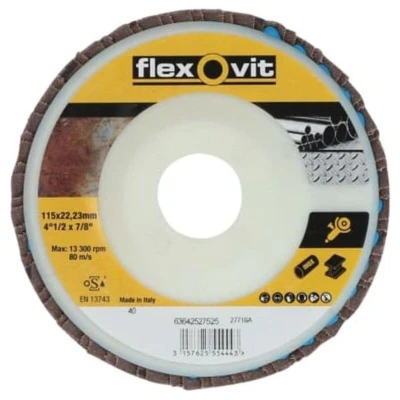 Image of Flexovit Backed Sanding Discs 115mm x 22mm Med