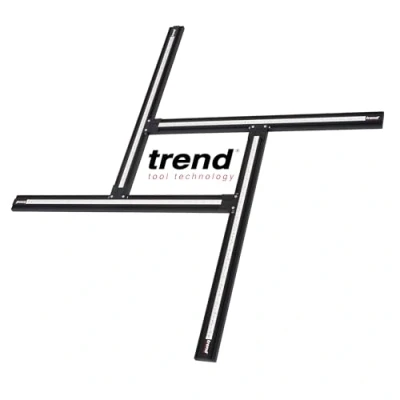 Image of Trend Adjustable Routing Jig Frame &amp; Guide System for Creating Square and Rectangular Recesses, Slots, Face Panel Molds with a Router, VARIJIG