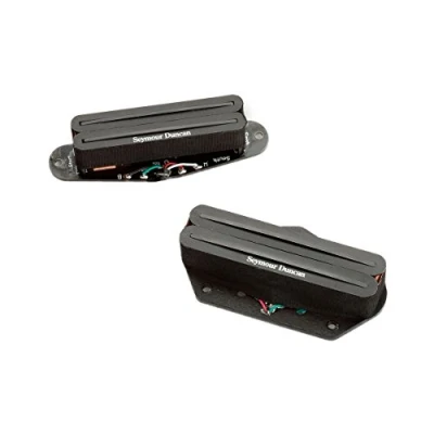 Image of Seymour Duncan Hot Rails Set STHR Bridge for Tele Neck Position Black