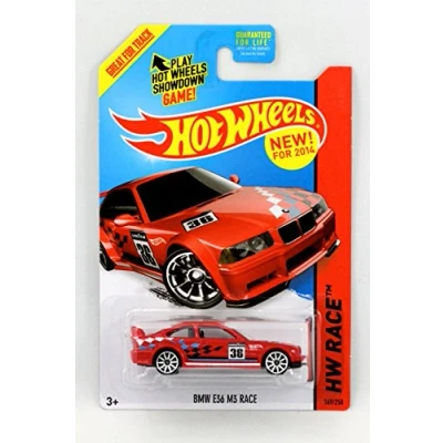 Image of 2014 Hot Wheels Hw Race BMW E36 M3 Red by