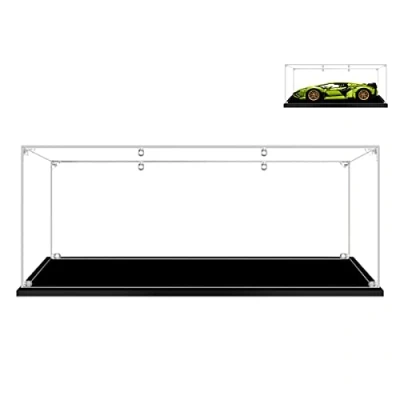 Image of Hosdiy Acrylic Display Case for (Lamborghini Sián FKP 37 Race Car) Model Lego 42115 (Only Case, No Building Set)
